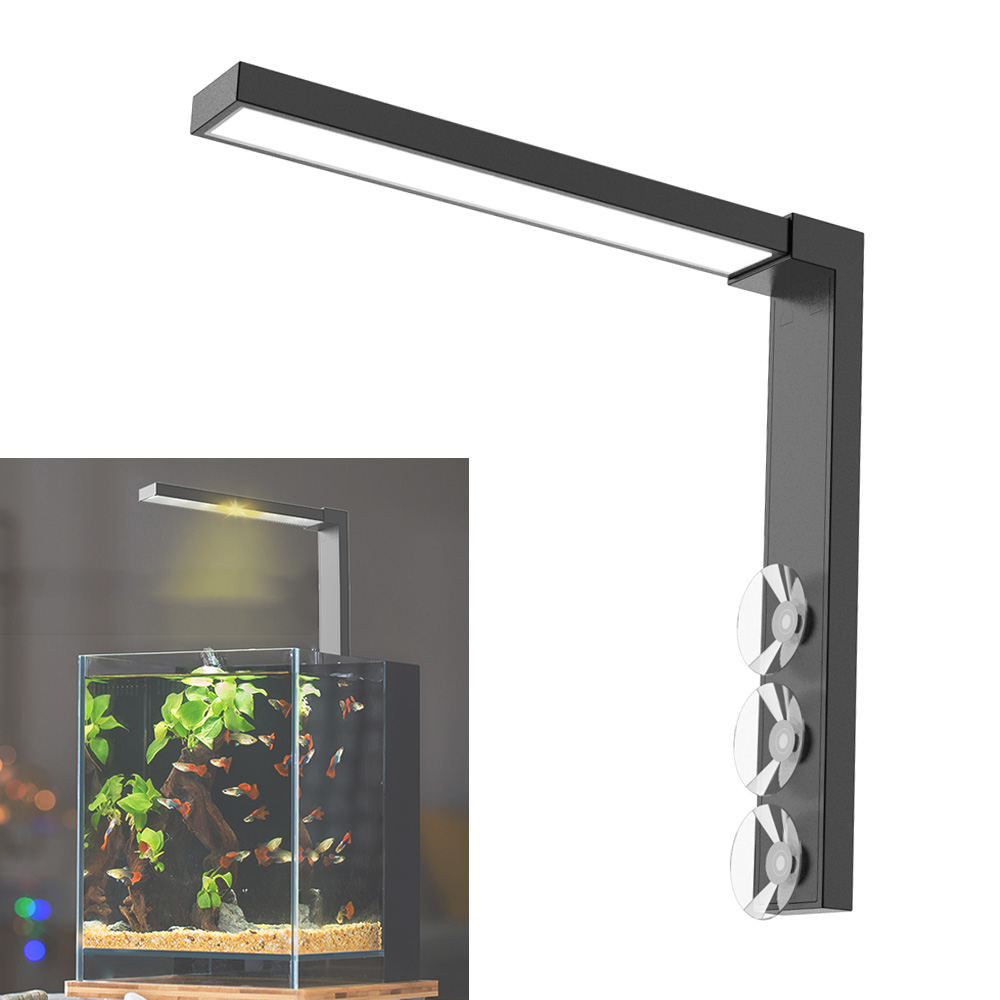 Aquarium Fish Jar - ABS Small Fish Bowl LED Light