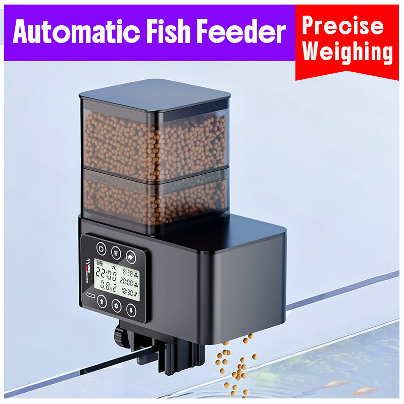 Aquarium Fish Auto Feeder - Smart Precise Weighing Automatic Fish Feeder