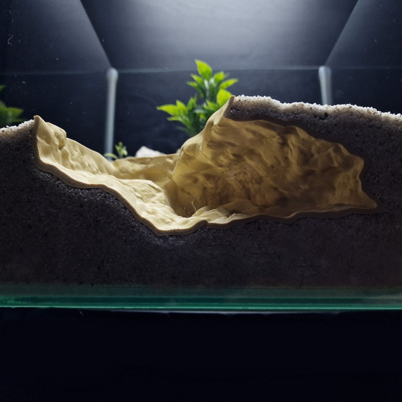 Aquarium Fish Hideout - 3D Printed High Sim Natural Rock
