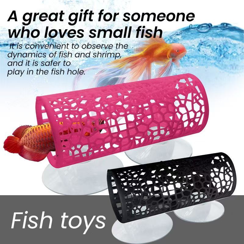 Aquarium Fish Hideout - Aquarium Fish Tunnel Toys Betta Fish