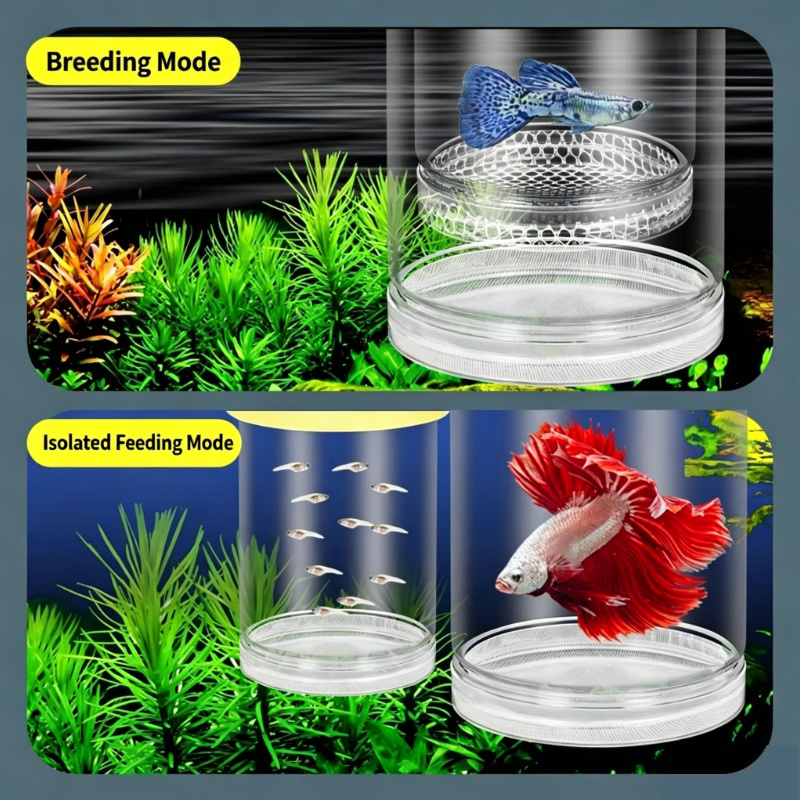 Aquarium Fish Jar - Transparent Floating Aquarium Hatch Box, Multifunctional