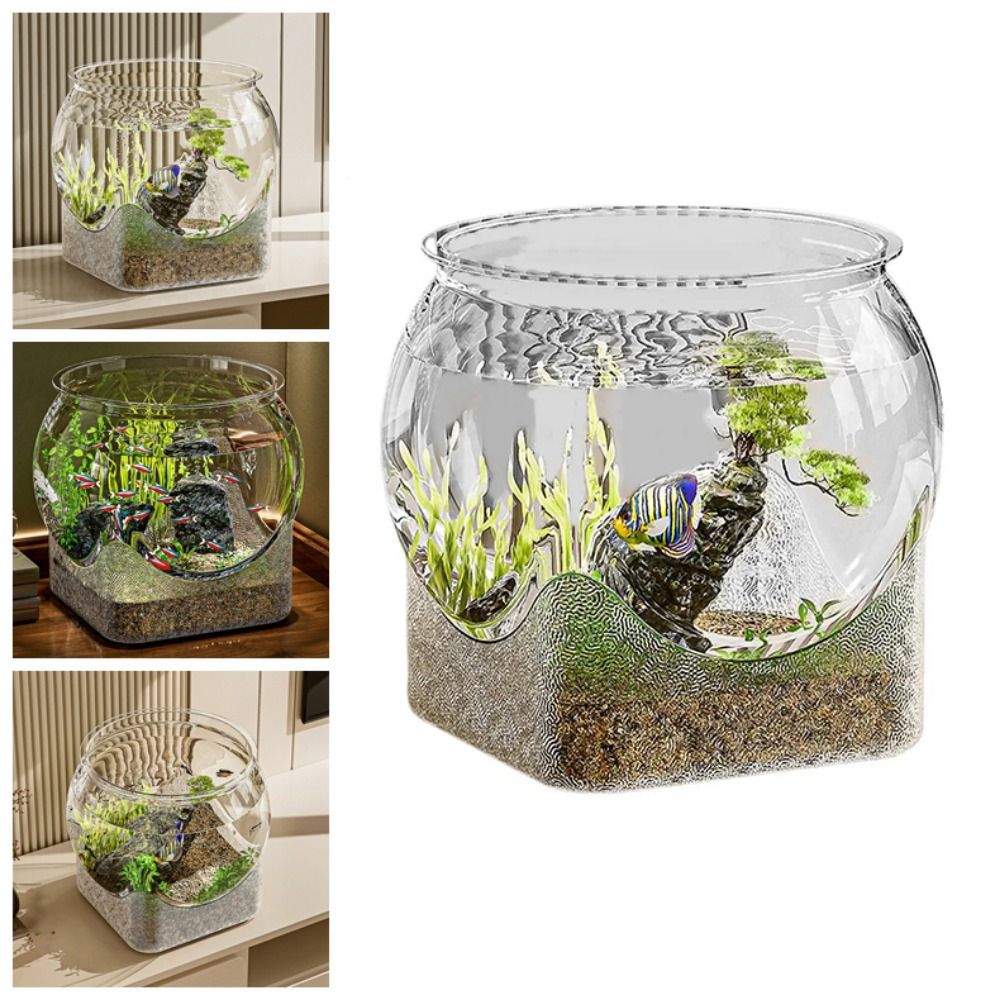 Aquarium Fish Goldfish - Ultra Clear Round Fish Bowl Removable