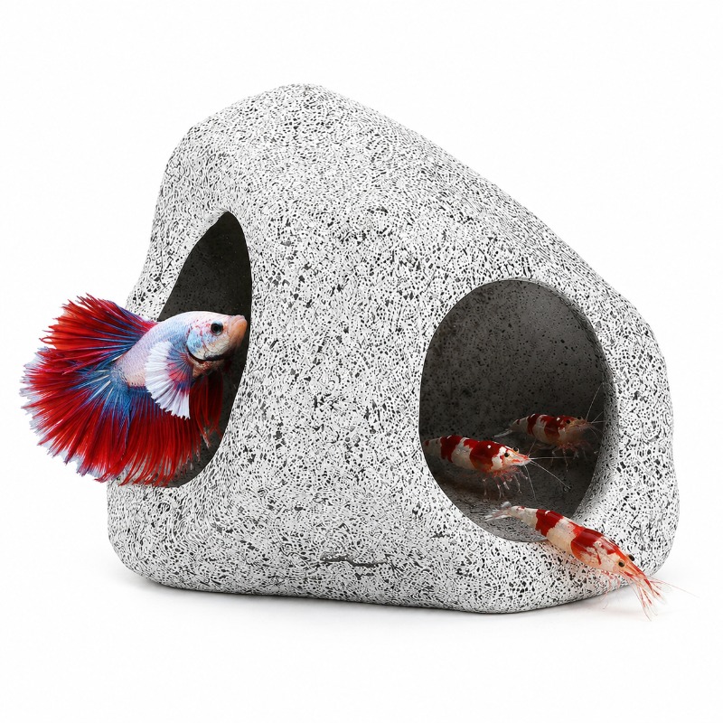 Aquarium Fish Hideout - Aquarium Rock Cave Hideout, Ceramic Fish