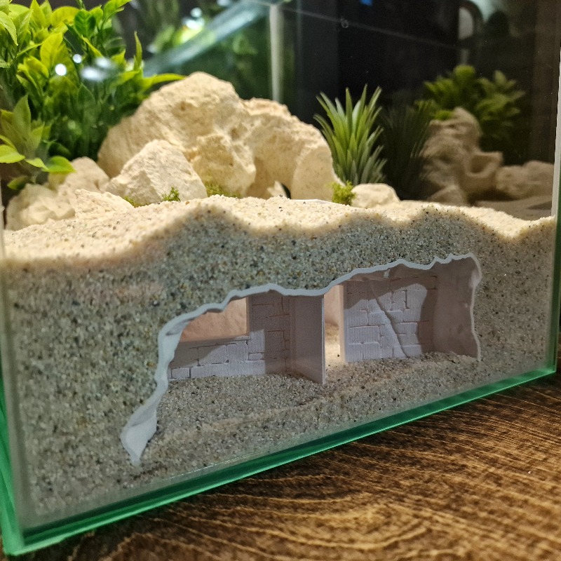 3D Printed Secret House Fish T - Aquarium Fish Hideout recension och pris