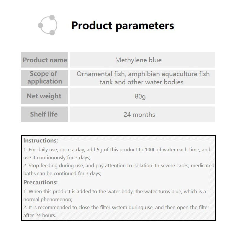 Methylene Blue Ornamental Fish - Aquarium Fish Parrot recension och pris