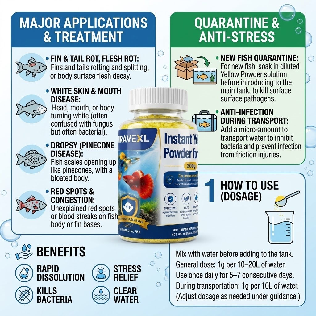 All-in-One Instant Yellow Powd - Aquarium Fish Vitamin recension och pris
