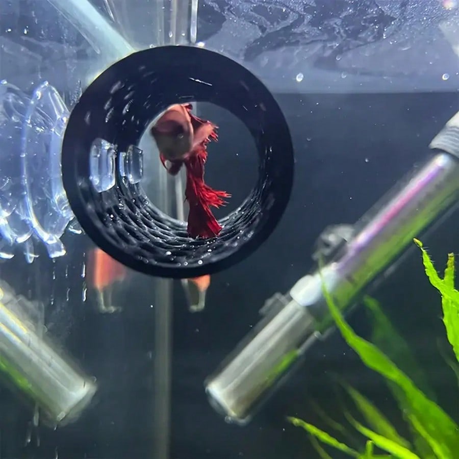 Betta Fish Hideout Hollow Tube - Aquarium Fish Hideout recension och pris
