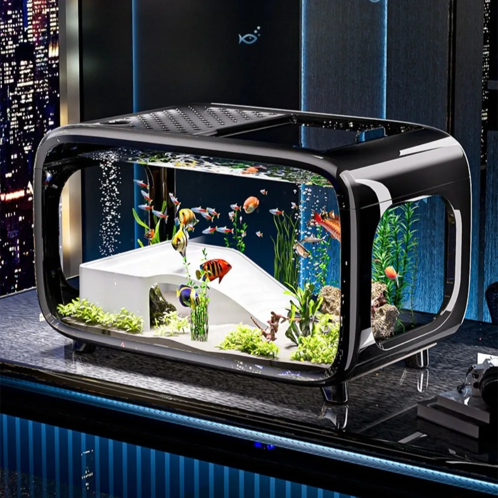 Transparent Luxury Fish Tank D - Aquarium Fish Goldfish recension och pris