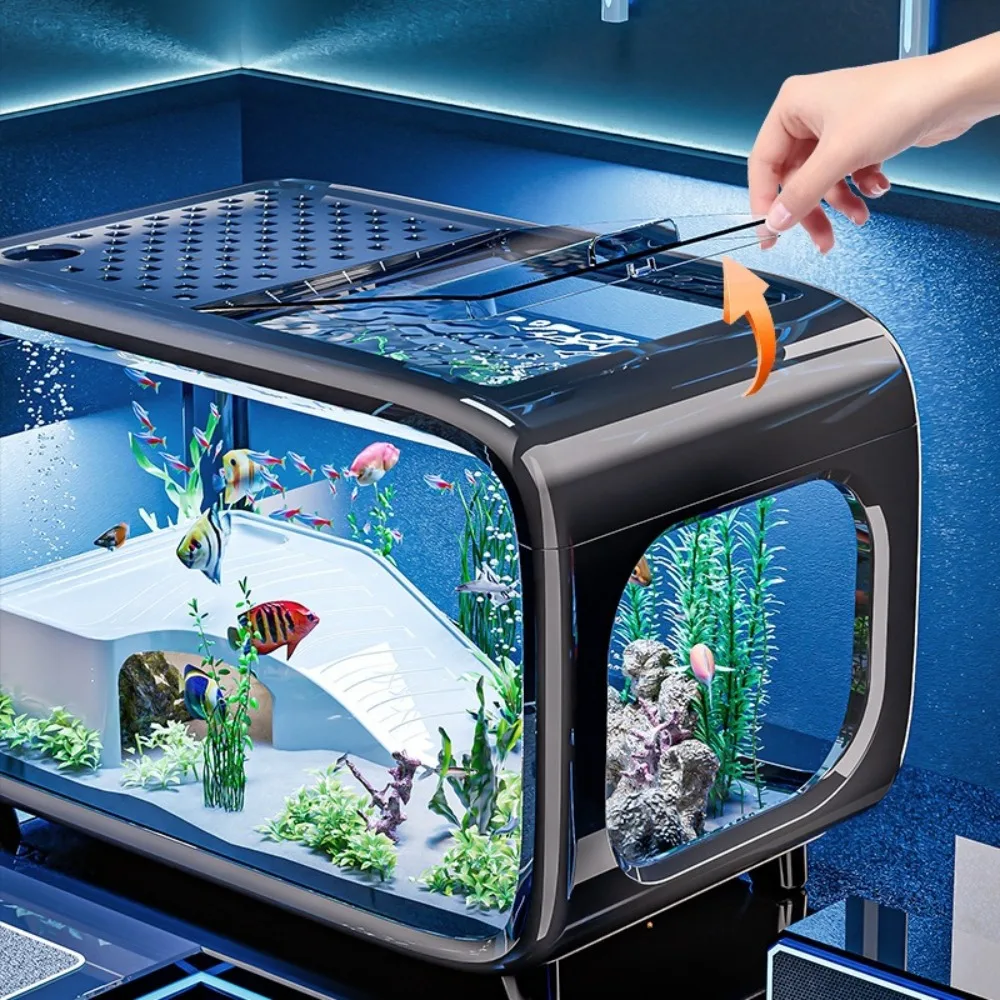 Transparent Luxury Fish Tank D - Aquarium Fish Goldfish recension och pris