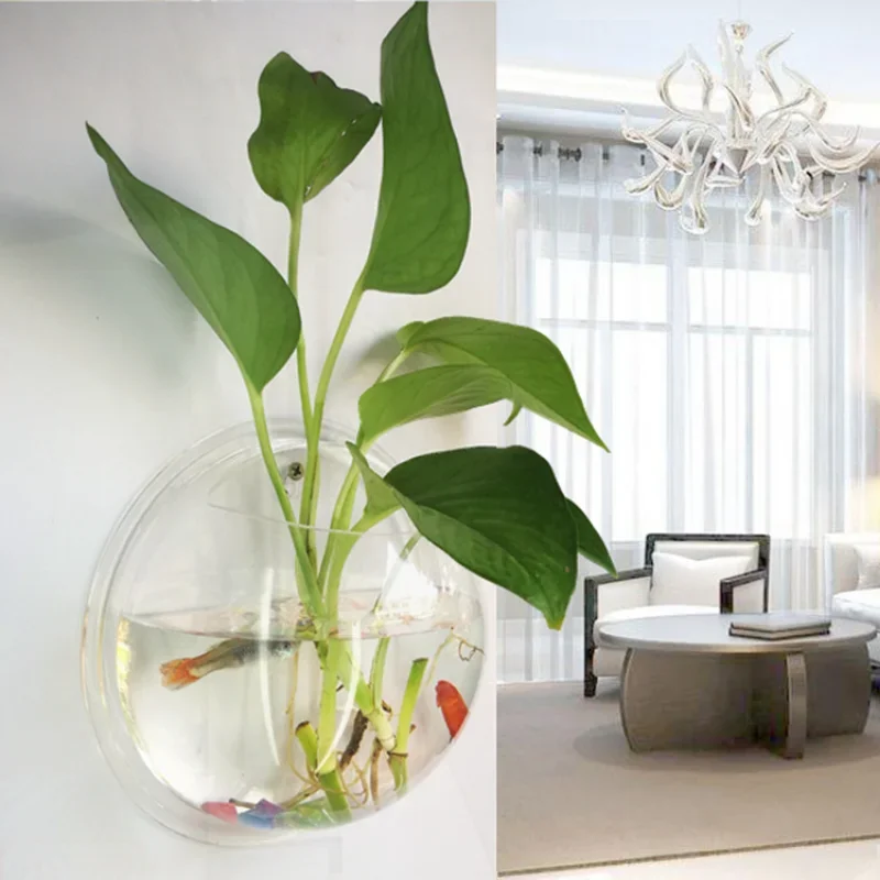 Pinsjar Acrylic Fish Bowl Wall - Aquarium Fish Jar recension och pris