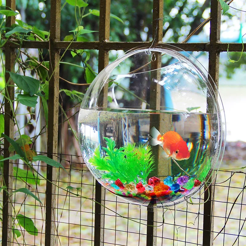 Pinsjar Acrylic Fish Bowl Wall - Aquarium Fish Jar recension och pris