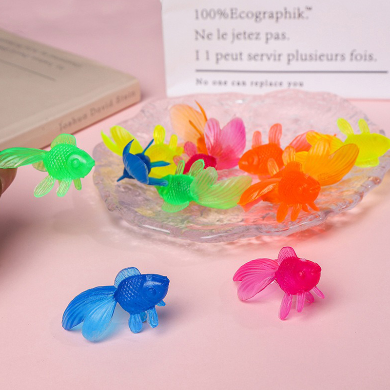 10/20PCS Plastic Goldfish with - Aquarium Fish Goldfish recension och pris