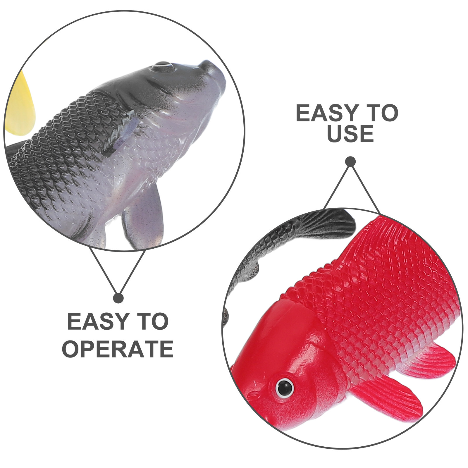 3pcs Fish Crafts Toys Realisti - Aquarium Fish Goldfish recension och pris