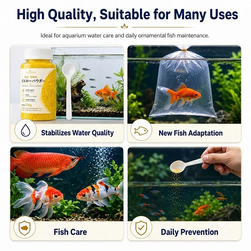 SIKEZHAN 230g Yellow Powder Gr - Aquarium Fish Vitamin recension och pris