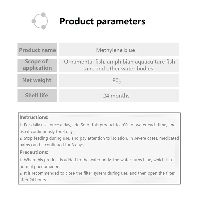 Methylene Blue Ornamental Fish - Aquarium Fish Parrot recension och pris