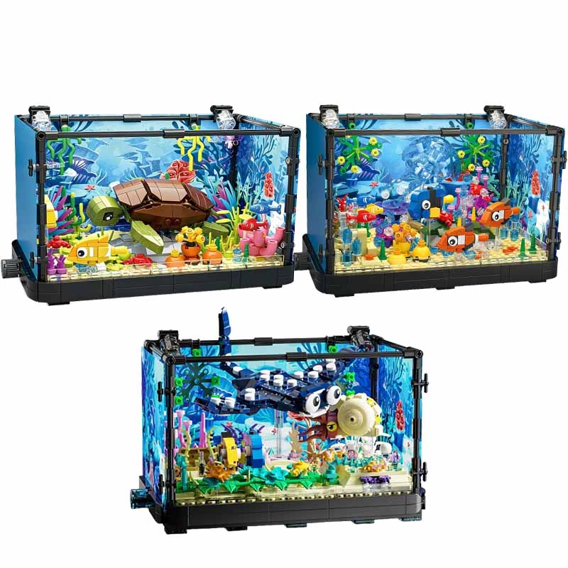 Fish Tank Building Block Set w - Aquarium Fish Types recension och pris