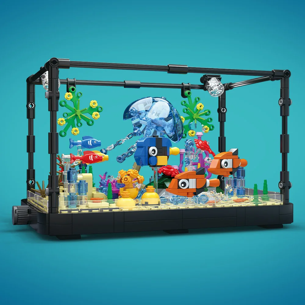Fish Tank Building Block Set w - Aquarium Fish Types recension och pris