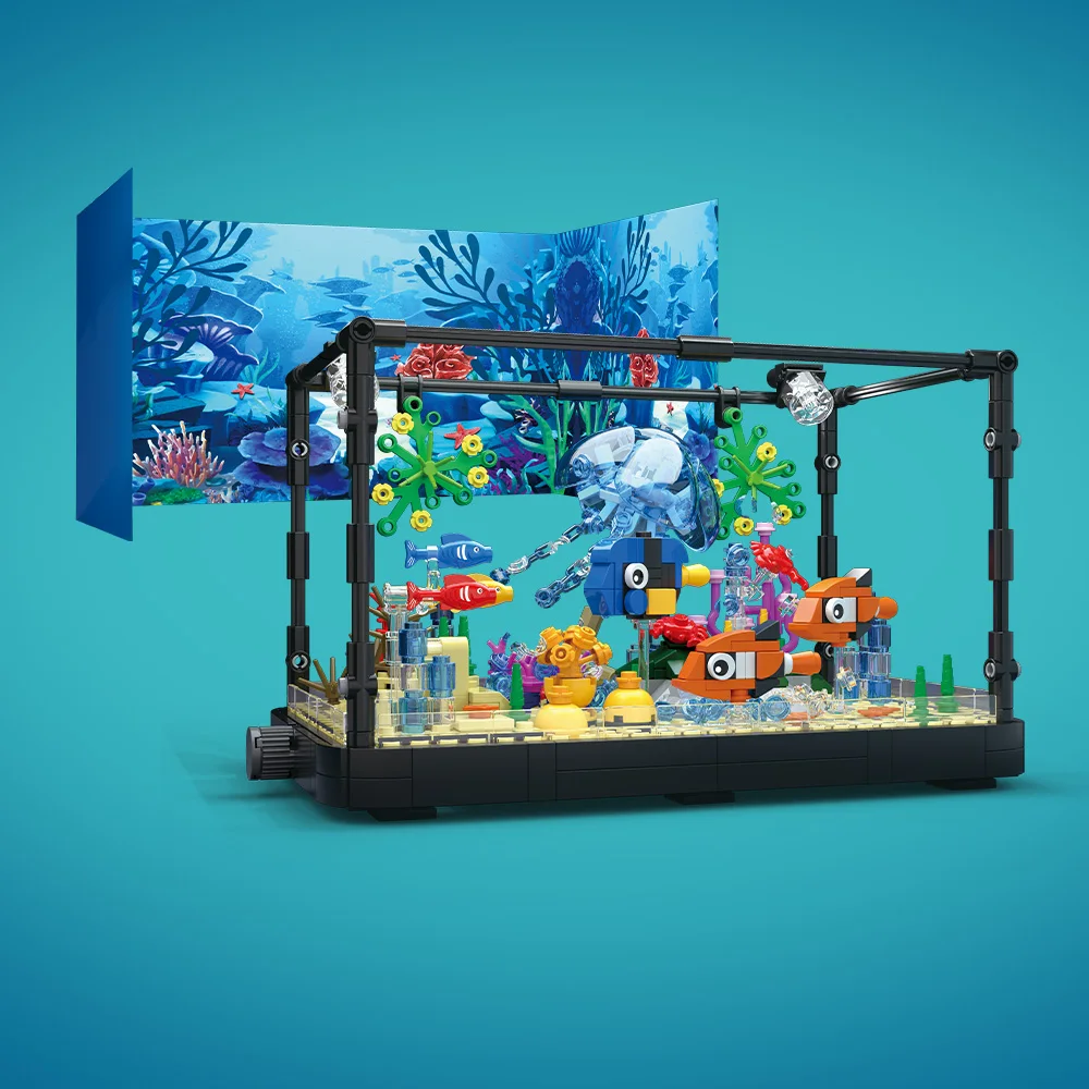 Fish Tank Building Block Set w - Aquarium Fish Types recension och pris