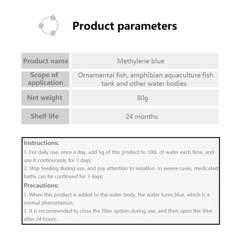 Methylene Blue Ornamental Fish - Aquarium Fish Parrot recension och pris