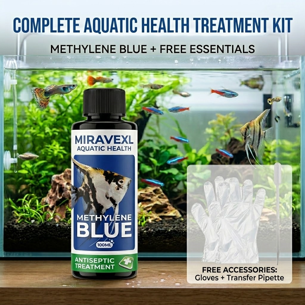 MIRAVEXL 100ml Methylene Blue  - Aquarium Fish Parasites recension och pris