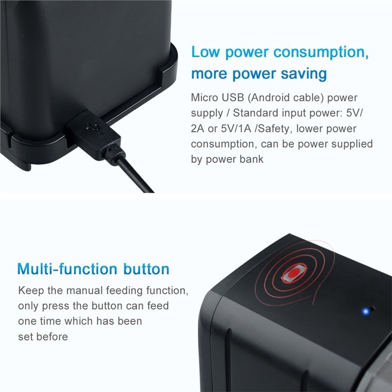 ABGH-Wifi Smart Aquarium Feede - Aquarium Fish Auto Feeder recension och pris