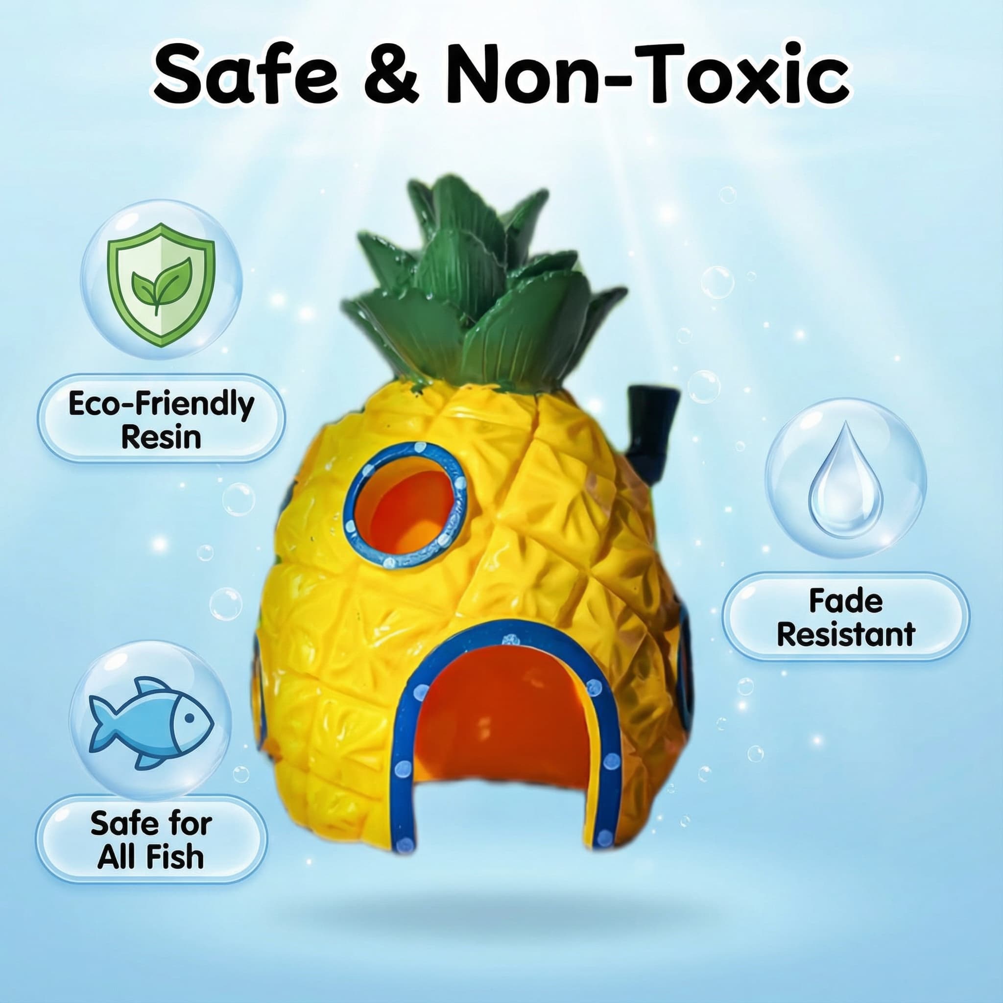 Pineapple House Aquarium Decor - Aquarium Fish Hideout recension och pris