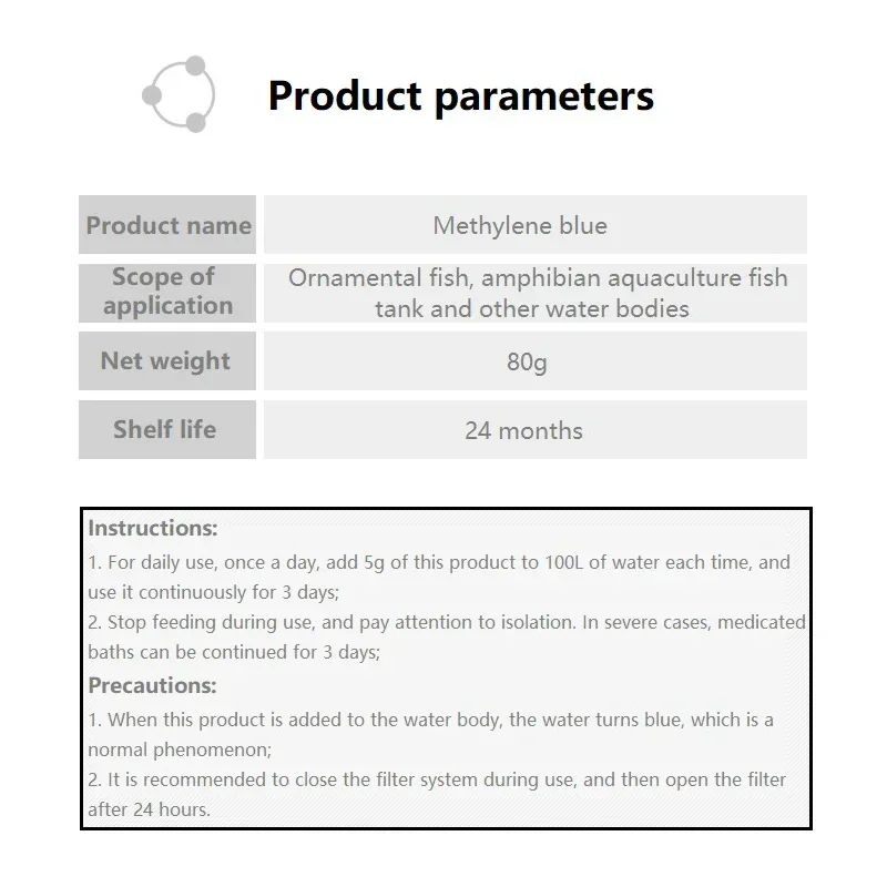 Methylene Blue Ornamental Fish - Aquarium Fish Parrot recension och pris